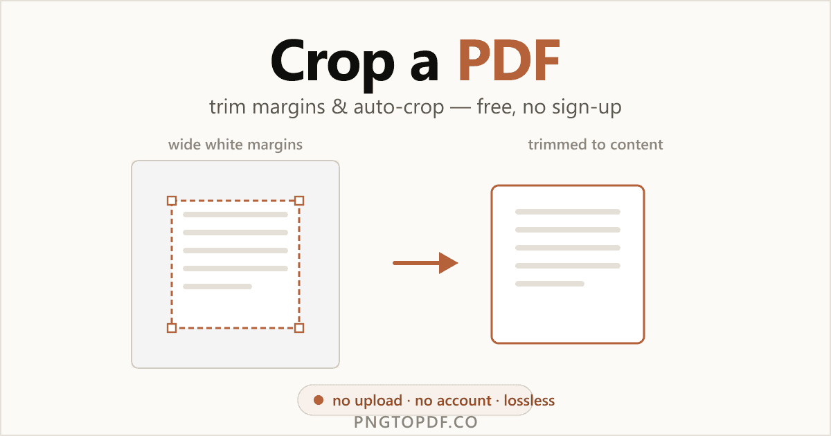 How to Crop a PDF Without Acrobat (Free, No Sign-Up) — 2026